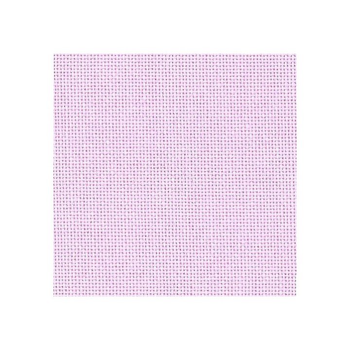 Toile à broder - Lugana Zweigart - Rose  - 1