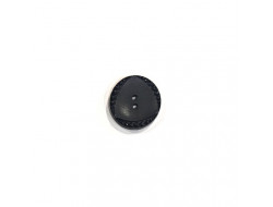 Bouton fantaisie noir  15 mm, 18 mm, 22 mm, 27 mm. - spirale et triangle  - 2