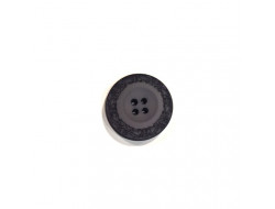 Bouton classique - arabesque denim  - 2