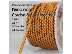 Cordon torsadé 5 mm
