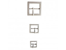 Boucle de ceinture métal argent de 10 à 30 mm