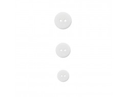 Bouton blanc classique  - 1