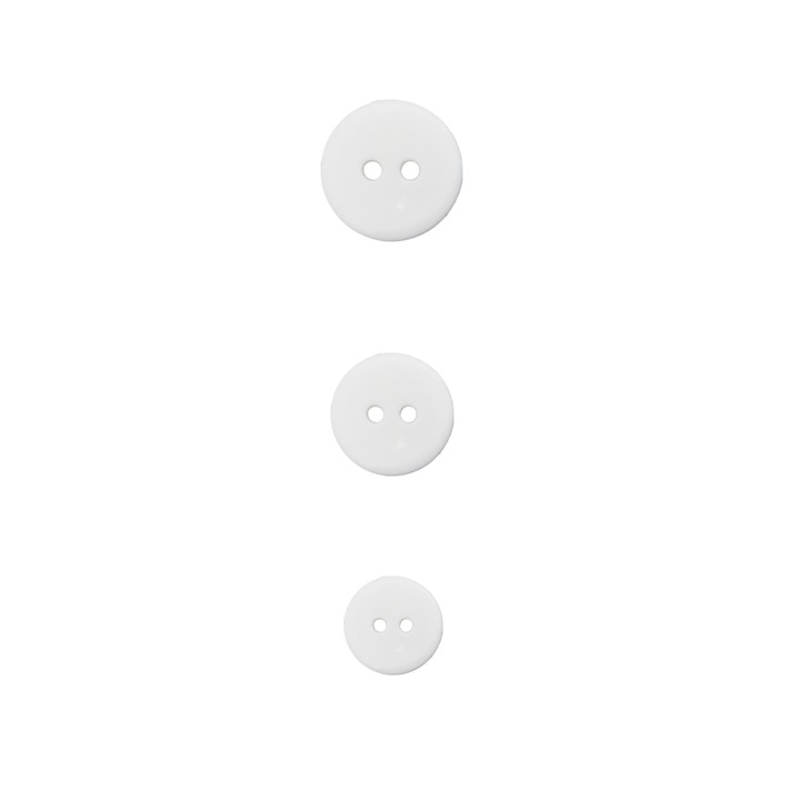 Bouton blanc classique  - 1