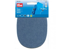 Renforts 10 x 14 cm - aspect jeans denim  - 1