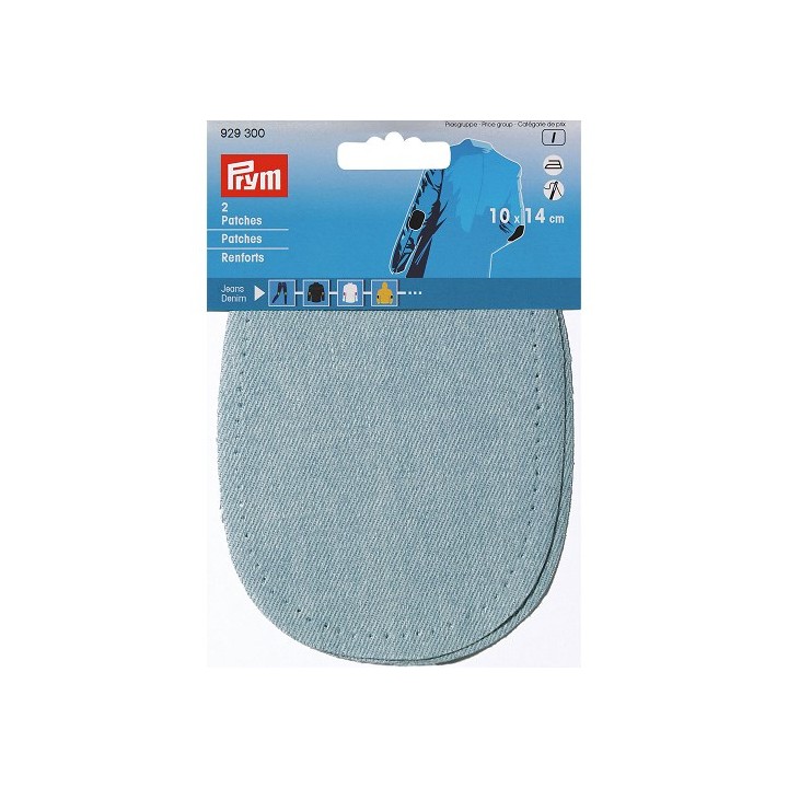 Renforts 10 x 14 cm - aspect jeans denim  - 2