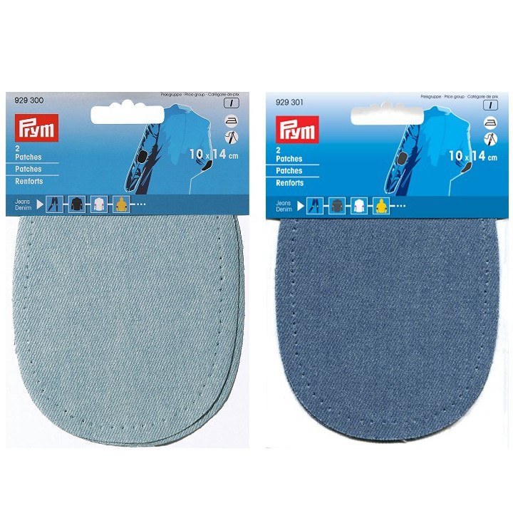Renforts 10 x 14 cm - aspect jeans denim  - 3