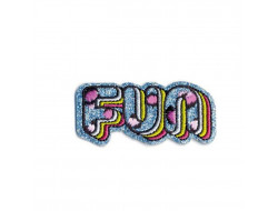 Écusson thermocollant pailleté - Fun