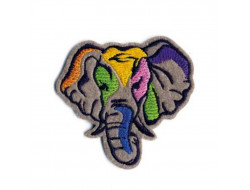 Écusson thermocollant Animaux peints - Éléphant