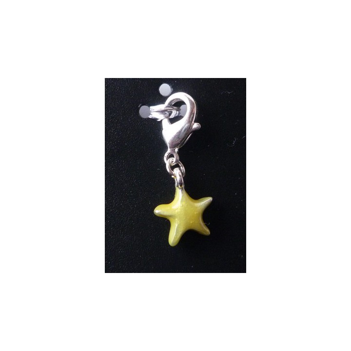 Pendentif étoile jaune  - 1