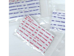 Noms tissés à THERMOCOLLER 10 mm - Rouge ou bleu