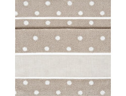 Drap de douche - Beige à pois