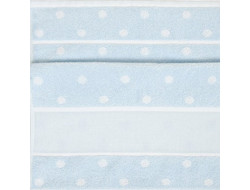 Drap de douche - Bleu ciel à pois
