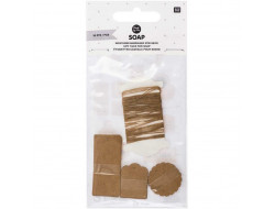 Étiquettes cadeaux pour savon, papier kraft