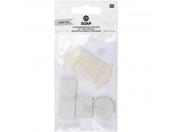 Étiquettes cadeaux pour savon, blanc