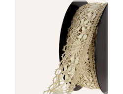 Dentelle coton & lin - 40 mm