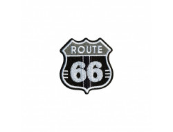 ecusson thermocollant blason route 66 mercerie floriane