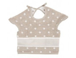 Bavoir couvrant beige à pois RICO