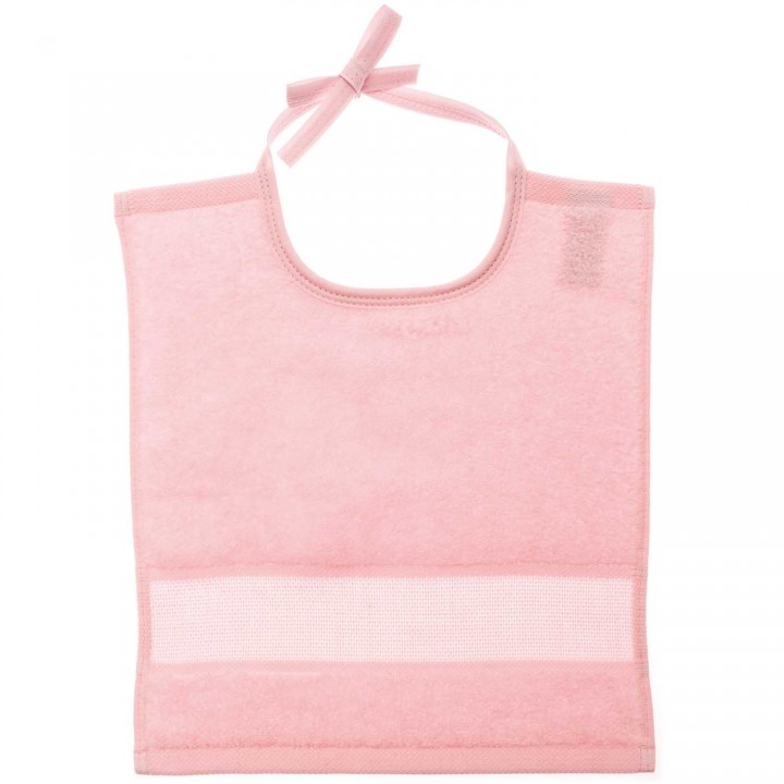 Bavoir rose à broder - Rico Rico Design - 1