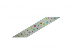 Ruban avec lettres multicolores