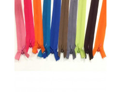 Fermeture à glissière en nylon invisible - 36 coloris