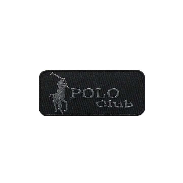 Écusson thermocollant Polo noir  - 2