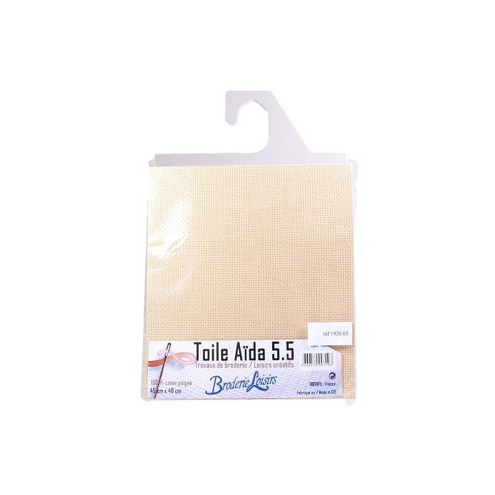 Coupon toile à broder aïda - 100% coton  - 3