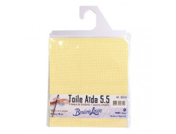 Coupon toile à broder aïda - 100% coton  - 5
