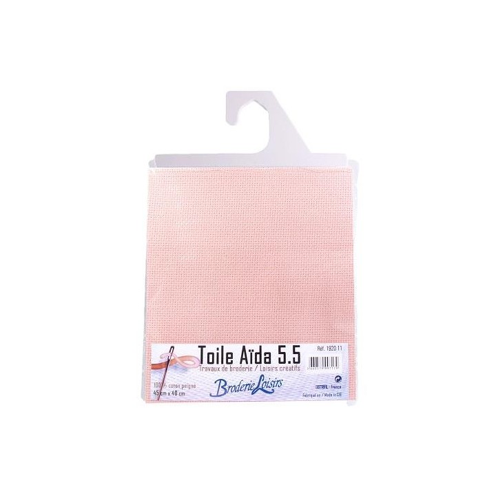 Coupon toile à broder aïda - 100% coton  - 9