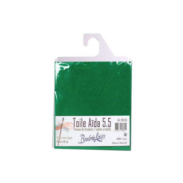 Coupon toile à broder aïda - 100% coton  - 10