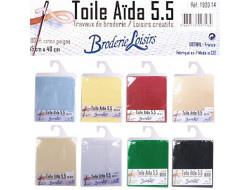 Coupon toile à broder aïda - 100% coton