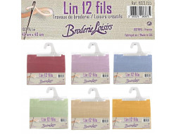 Coupon toile à broder - 100% lin