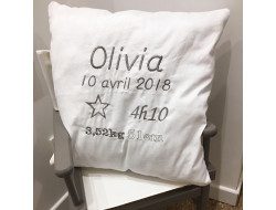 Coussin personnalisé - Naissance  - 3