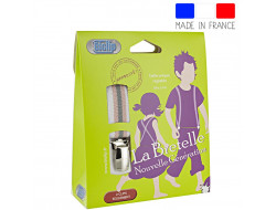 Bretelle enfant BICLIP fantaisie blanc/rose