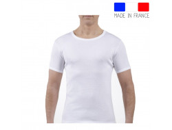 Tee-shirt Manches Courtes col Rond - Blanc JET