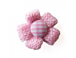 Fleur tricot - rose