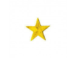 Écusson thermocollant étoile jaune  - 1