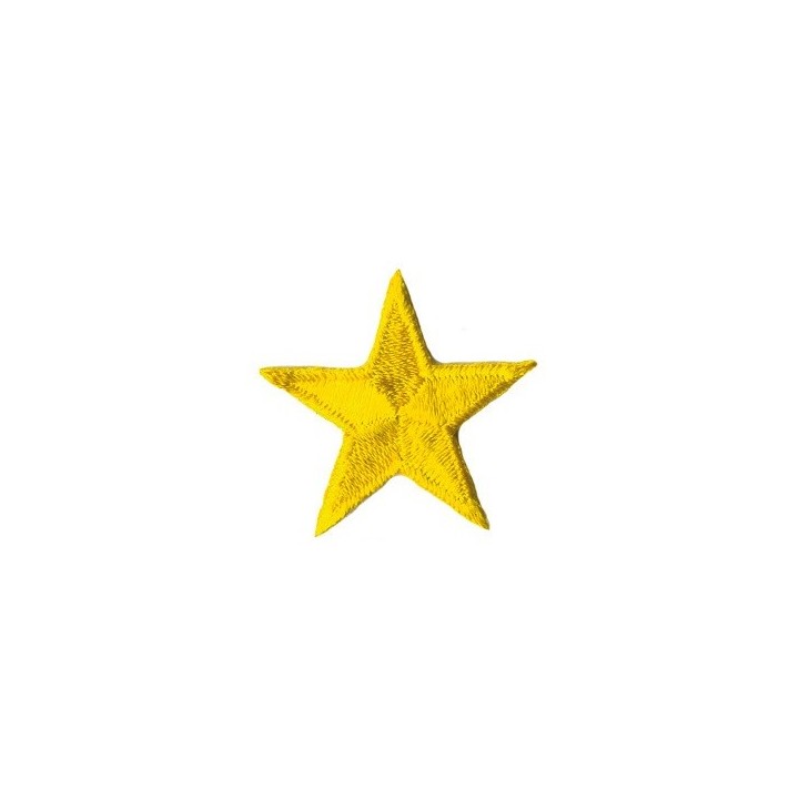 Écusson thermocollant étoile jaune  - 1