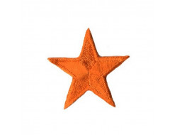 Écusson thermocollant étoile orange