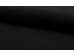 Tissu velours milleraies noir  - 1