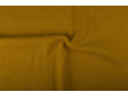 Tissu laine bouillie ocre