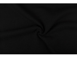 Tissu laine bouillie noir