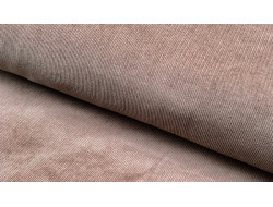 Tissu velours milleraies beige foncé