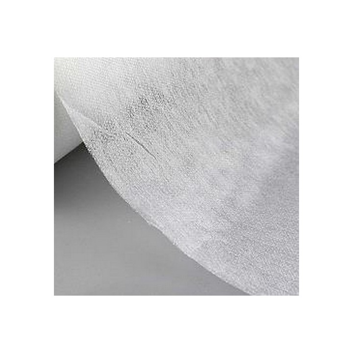 Entoilage thermocollant tissé laineux - Blanc X 1M | Tissus Bensimon