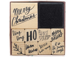 Lot de tampons Jolly Christmas - Rico Design