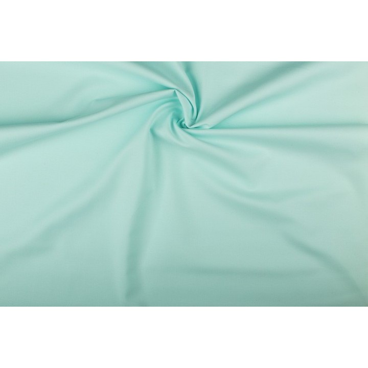 Tissu coton Vert d'eau  - 1