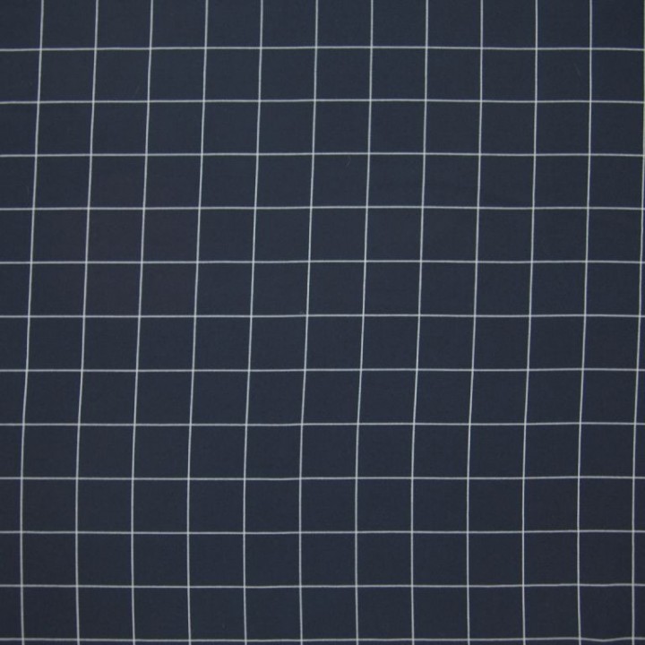 Tissu polyester imprimé marine  - 1