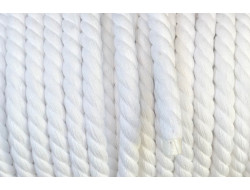 Cordon de coton blanc 10 mm