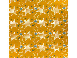 Jersey imprimé stars - coton bio - 150cm
