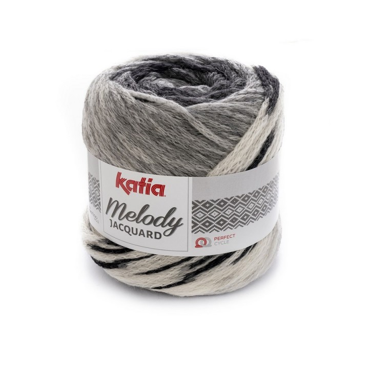 Fil Melody Jacquard (100 gr) Katia - 90% Laine 10% Polyamide  - 1