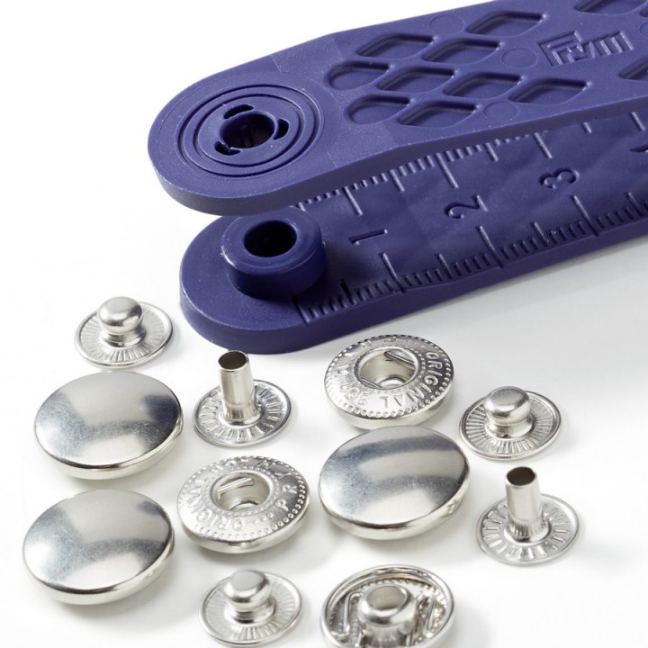 Boutons pression Anorak argent 12 mm Prym  - 2